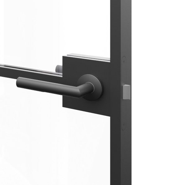 Bristol handle — lever on square rose